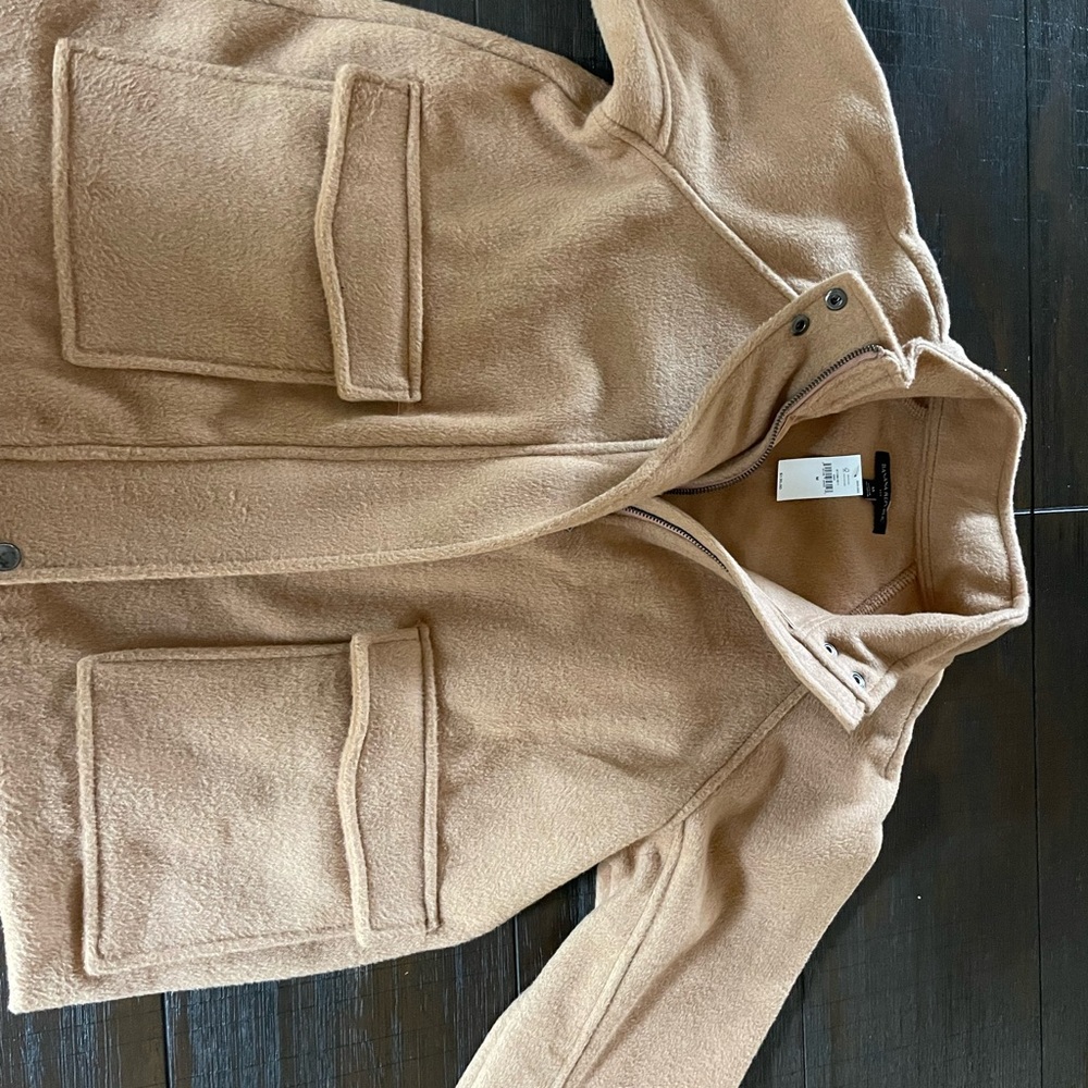 Tan Wool Blend Jacket